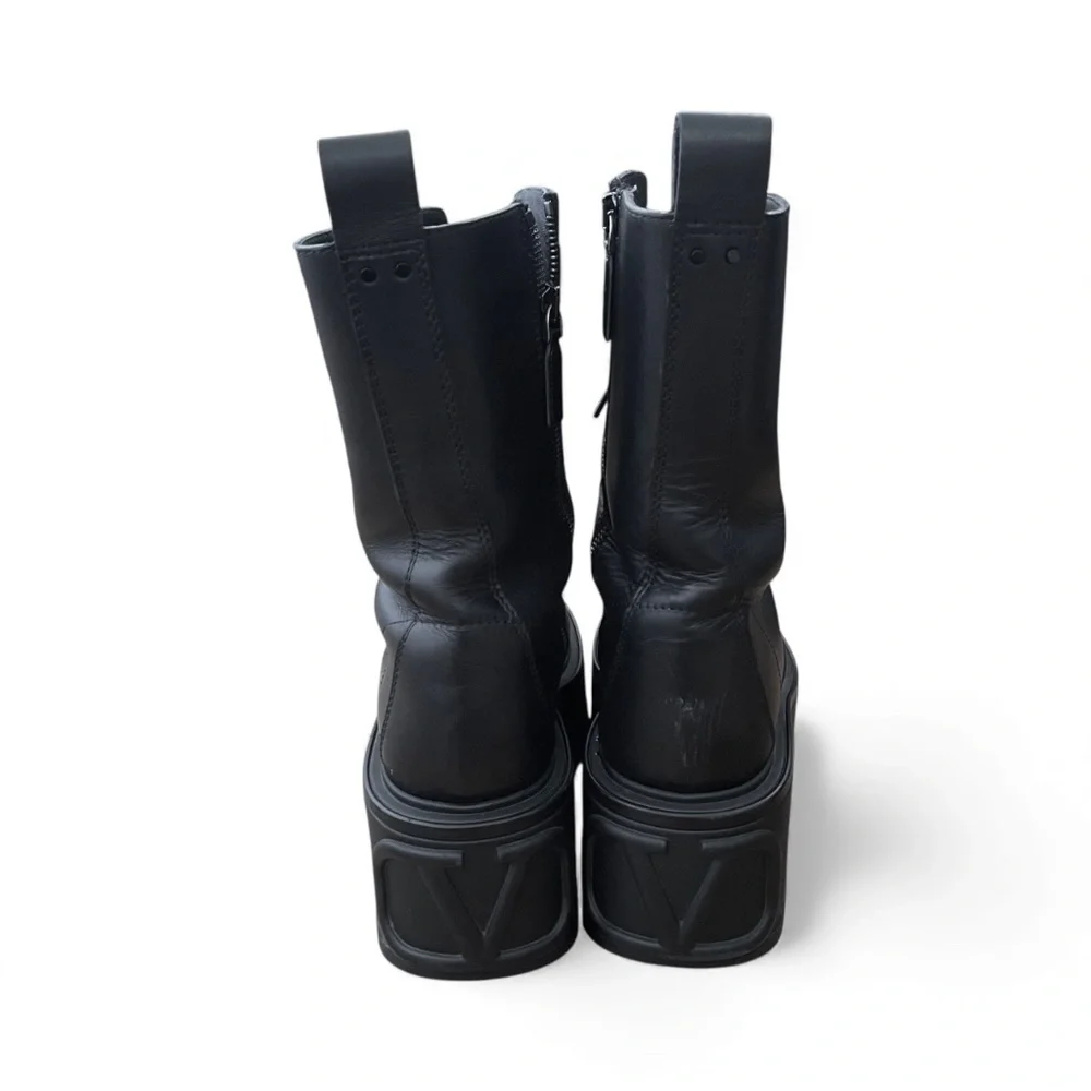 Valentino Garavani VLOGO AR2 Platform Boots Women's Size 40 (US 10)
